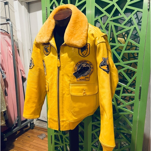 Vintage DEADSTOCK Schott NYC Wings of Gold G-1 US Navy Flight Jacket - Picture 4 of 15